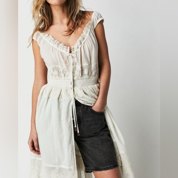 Free People Pink Lace Trim Maxi Dress - Picture 5 of 11